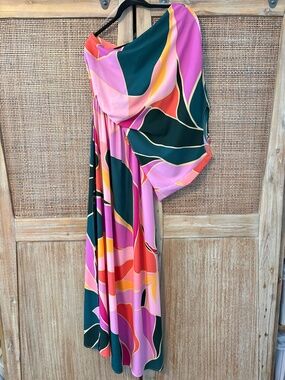 Tyche Metamorphosis Slouchy One Shoulder Maxi Dress
